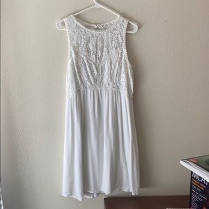 Abercrombie White Lace Dress TALL